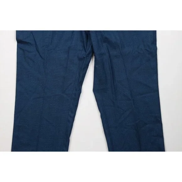 Vtg 50s Streetwear Mens 36x28 Wool Rayon Gabardine Blend Chino